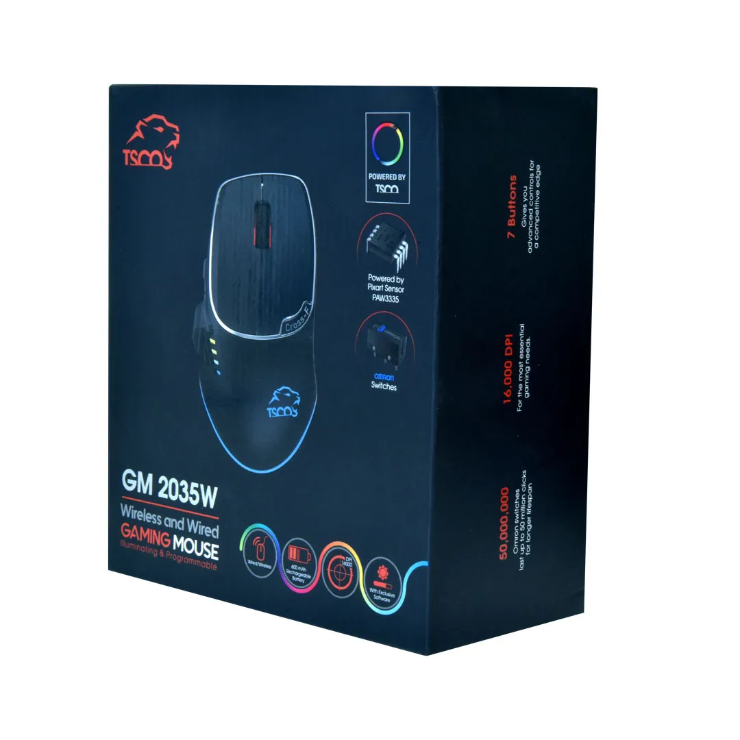 ماوس بی سیم مخصوص بازی تسکو مدل GM 2035 - تصویر 4