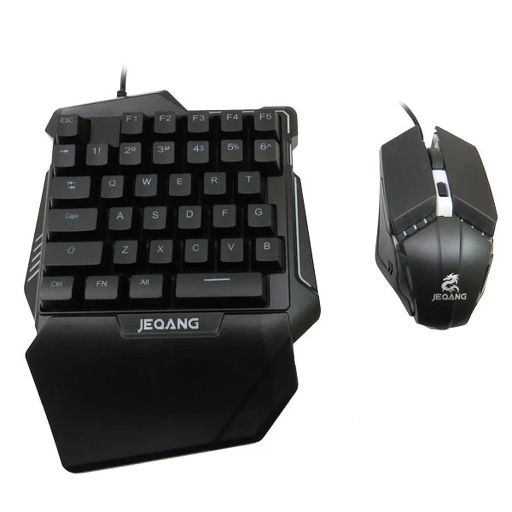 مینی کیبورد و ماوس گیمینگ جکنگ مدل JK-913، سوییچ ممبران، نورپردازی RGB LED - تصویر 3