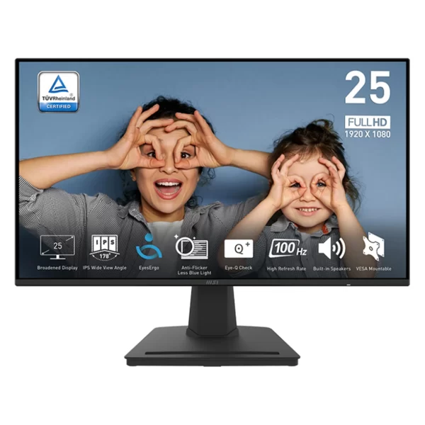 خرید مانیتور 24.5 اینچ MSI PRO MP252 | پنل IPS فول اچ دی 100Hz مناسب اداری و طراحی