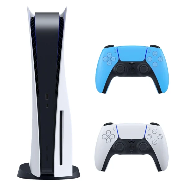 کنسول بازی سونی مدل PlayStation 5 ظرفیت 825 گیگابایت ریجن 1216A اروپا با پشتیبانی 8K به همراه دسته اضافی