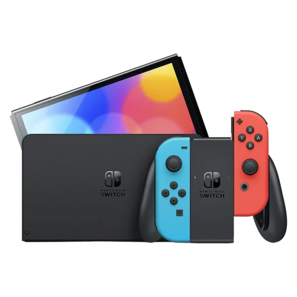 خرید کنسول بازی هیبریدی نینتندو مدل Nintendo Switch OLED Neon Blue & Neon Red ظرفیت 64 گیگابایت |  با نمایشگر OLED 7 اینچی