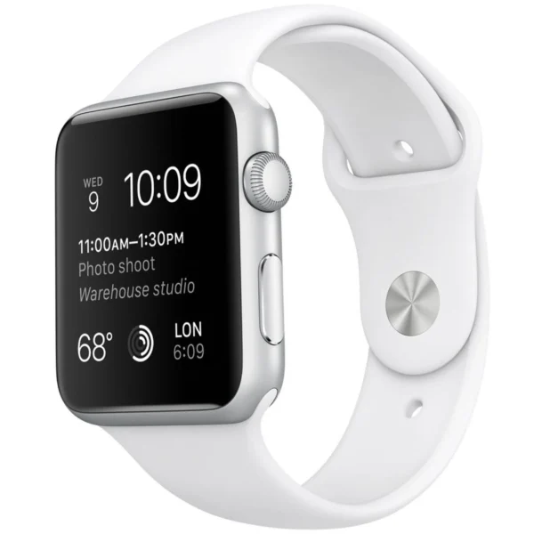 اپل واچ 42 میلی‌متری آلومینیومی نقره‌ای با بند اسپرت | Apple Watch 42mm Silver Aluminum